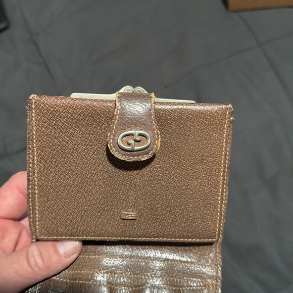 Authentic Vintage Gucci Brown Wallet Micro GG Clasp Very Rare! - Picture 8 of 17